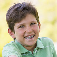 stock photo of a boy with braces